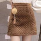 Pom Pom Mini A-line Skirt