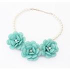 Flower Faux-pearl Necklace