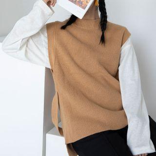 Slit Sweater Vest