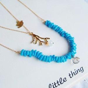 Undersea Paradise Double Necklace (blue)
