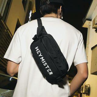 Canvas Lettering Belt Bag
