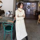 Round-neck Long Cable-knit Dress