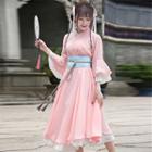 3/4-sleeve Hanfu Midi Dress