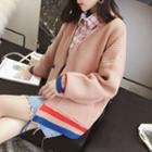 Chunky Knit Zip-up Jacket