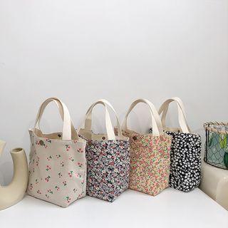 Floral Canvas Lunch Bag