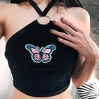 Butterfly Embroidery Tank Top