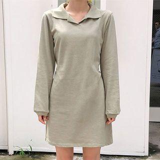 Tie-waist Mini Polo Dress In 8 Colors