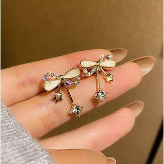 Star Bow Alloy Earring 1 Pair - Earring - Gold - One Size