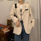 Lettering Patch Blazer
