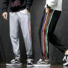 Rainbow Striped Harem Pants