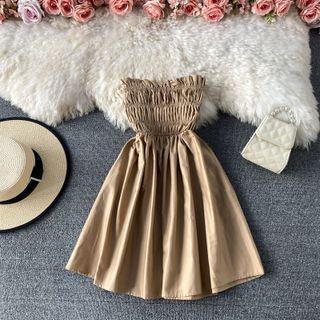 Plain Bandeau Dress