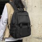Buckled Oxford Backpack Black - One Size