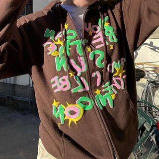 Graffiti Zip-up Hoodie