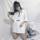 Short Sleeve Half Zip Top