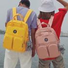 Pocketed Plain Backpack