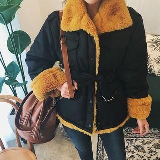 Faux-fur Lined Reversible Safari Jacket