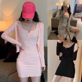Set: Mini Tank Dress + Light Jacket