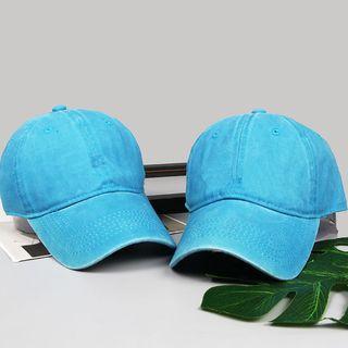 Plain Baseball Cap Blue - One Size