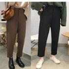 Cropped Straight Fit Dress Pants