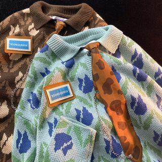 Floral Polo Sweater