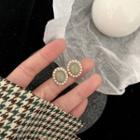 Faux Pearl Gemstone Earring 1 Pair - My30874 - One Size