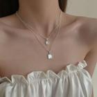 Circle / Square Pendant Alloy Choker