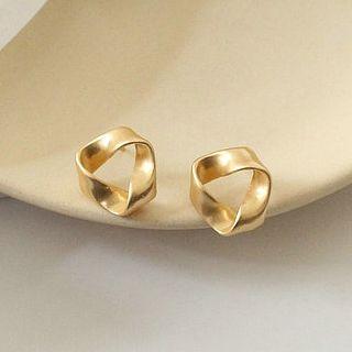 Alloy Triangle Earring 1 Pair - Gold - One Size