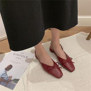 Bow Detail Low Heel Sandals