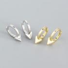 Triangular 925 Sterling Silver Hoop Earring