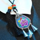 Embroidery Tasseled Necklace