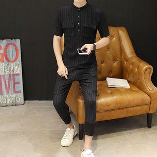 Set: Plain Short-sleeve T-shirt + Pants