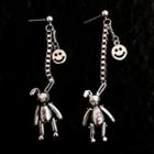 Alloy Rabbit Smiley Dangle Earring