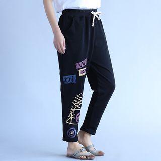 Printed Tapered Pants