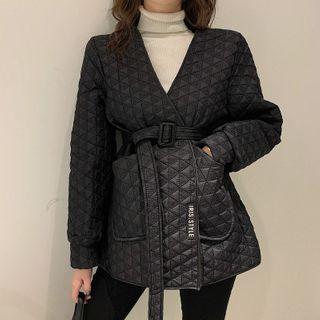 Set: Quilted Jacket + Belt