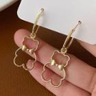 Bear Alloy Dangle Earring 1 Pair - Gold - One Size