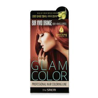 The Saem - Silk Hair Glam Color Cream (#8or Vivid Orange)
