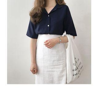 Short-sleeve Relaxed-fit Shirt