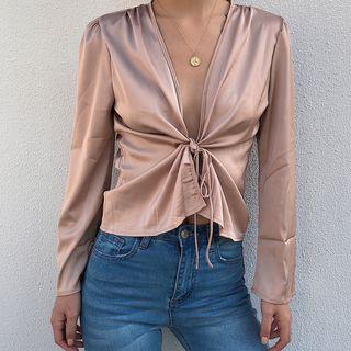 Front Tie Blouse