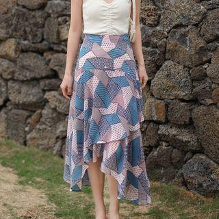 High-waist Fish Tail A-line Skirt