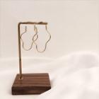 Cloud Shape Drop Earring Cloud Shape - Gold - One Size