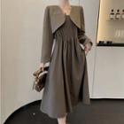 Cropped Blazer / Spaghetti Strap Maxi Dress
