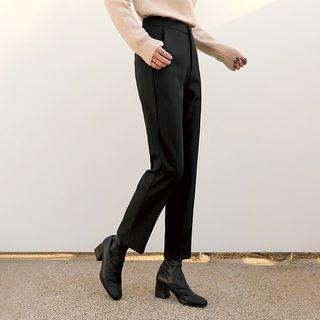Fleece-lined Straight Leg Dress Pants