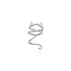 Cat Layered Ear Cuff 1 Pc - Silver - One Size