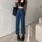 Cropped High Waist Loose Fit Jeans