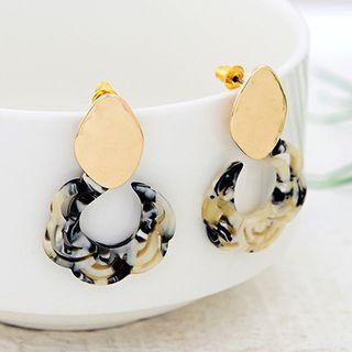 Acetate Dangle Earring As Shown In Figure - One Size