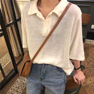 Loose-fit Short-sleeve Polo-shirt