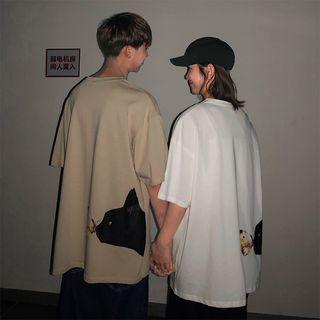 Couple Cat-print T-shirt