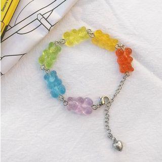 Rainbow Gummy Bear Bracelet Bracelet - Bear - Multicolor - One Size