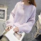 Batwing-sleeve Loose Fit Sweater
