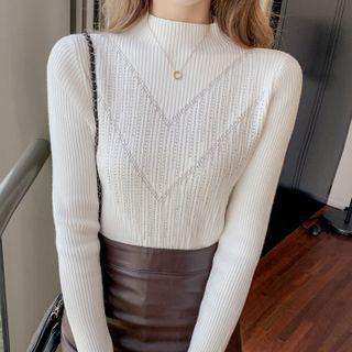 Top Long-sleeve Sheath Sweater